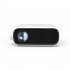 YG280 Mini Small Projector HD 1080P LED Micro Projector Portable Home Media Player With Multi function Interface White US Plug