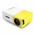 YG300 1080P Home Theater Cinema Usb Hdmi compatible AV SD Mini Portable Hd Led Projector UK Plug