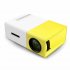 YG300 1080P Home Theater Cinema Usb Hdmi compatible AV SD Mini Portable Hd Led Projector EU Plug