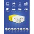 YG300 1080P Home Theater Cinema Usb Hdmi compatible AV SD Mini Portable Hd Led Projector Black White US Plug