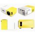 YG300 1080P Home Theater Cinema Usb Hdmi compatible AV SD Mini Portable Hd Led Projector Blue White US Plug