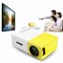YG300Portable Projector HD 1080P Mini Video Projector Home Video Smart Projectors with Remote Control UK Plug