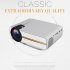 YG400 Universal HD Portable Homehold Multimedia Projector with Built in Loudspeaker Support 100inch Large Screen Projection white regular version