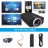 YG510 Gm80a Mini Projector 1800 Lumens LED LCD VGA HDMI AC3 Beamer Support 1080P YG500A 3D Portable Projector black Mobile phone with the same screen version