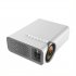YG520 Mini LED Projector 1080P HDMI USB AV SD Snyc Display with Smartphone Home Theater  white EU Plug