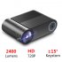 YG550 Portable LED Mini Projector Photography Camera Home Video 720P Recorder Comcorder Multifunction Home Projector  black regular version