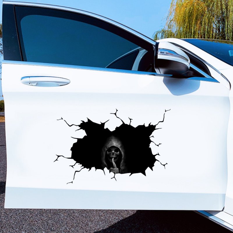 Car Sticker Skull Decoration Drawing Car Body Styling Sticker Halloween Horror Series 