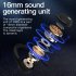 YJ76 Wireless Earpiece 110mAh Battery 10 Hours Talking Time Hands Free Left Ear Headset For Business Office Driving Trucker black