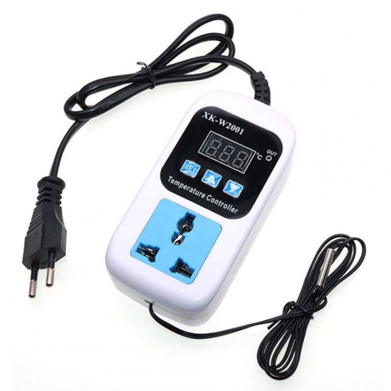 1set SMY-W2001 Temperature  Controller Intelligent Digital Display Electronic Temperature Control Switch Socket