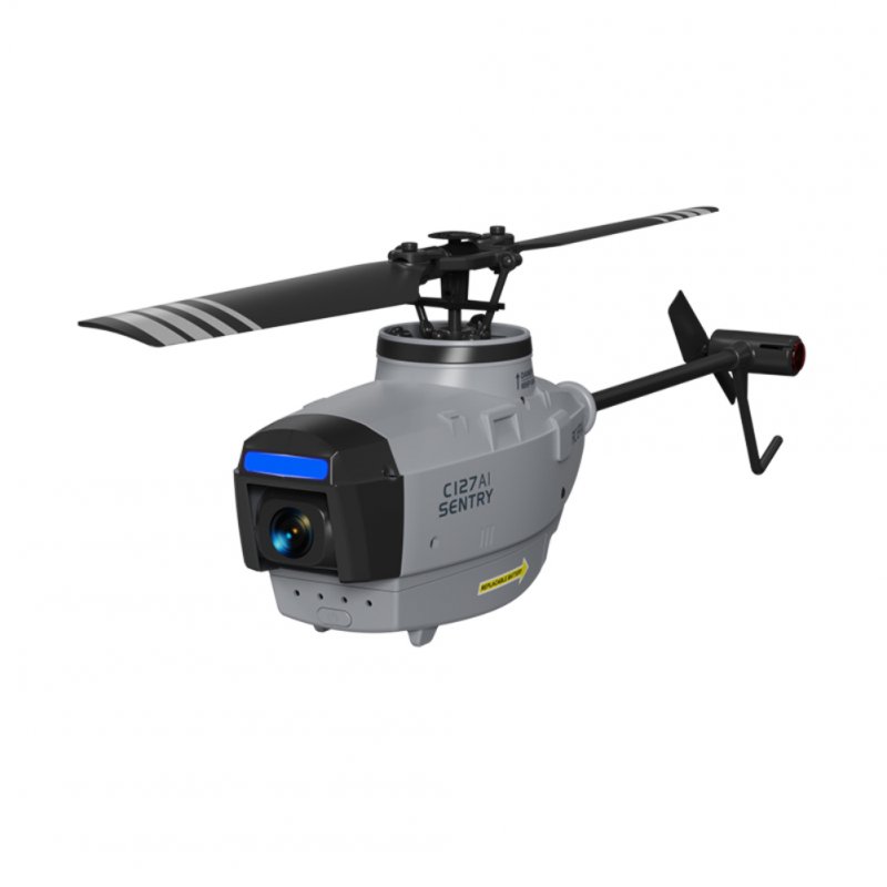 C127ai RC Helicopter with 720P Camera 2.4ghz 4ch Brushless 6-Shaft Gyro Optical Flow Hover RC Drone Rtf 