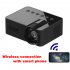 YT100 WiFi Portable Projector HD Mini Video Projector Home Video Smart Projectors For Phones Tablet Laptops Computer black