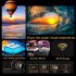 YT100 WiFi Portable Projector HD Mini Video Projector Home Video Smart Projectors For Phones Tablet Laptops Computer black