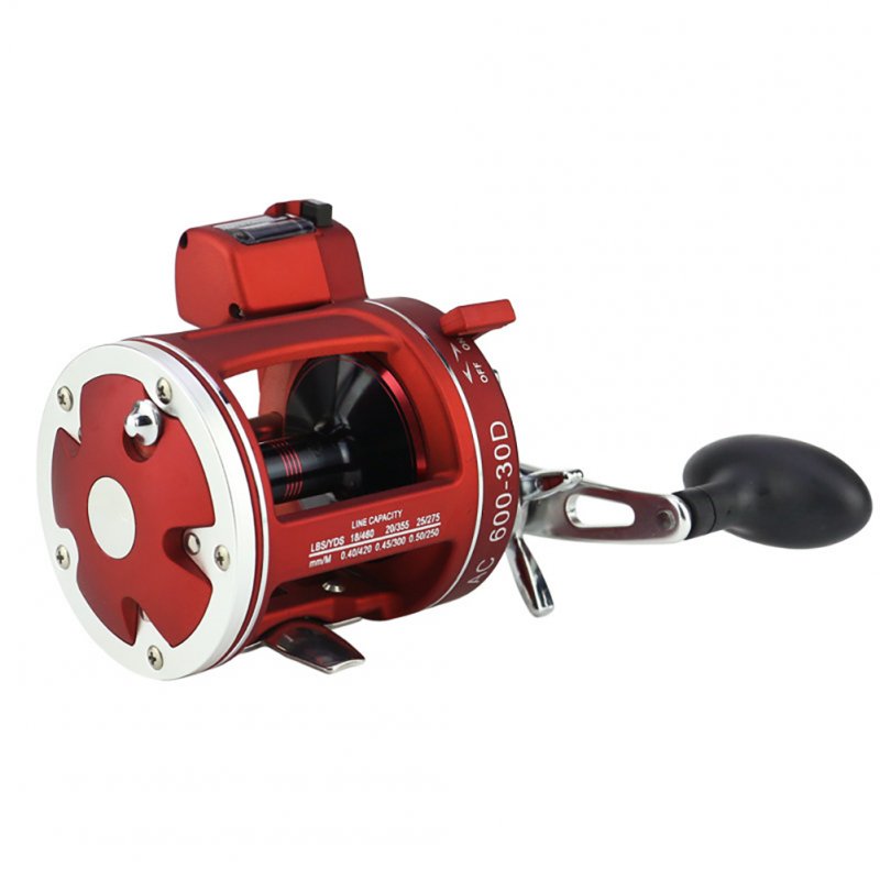 YUMOSHI ACL 12+1BB Round Baitcast Reel with Counter Left/Right Hand for Jigging Trolling in Saltwater 30D left hand