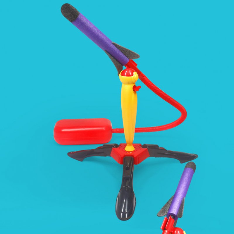Children Outdoor Foot Launcher Air Pressure Soaring Rocket Toy Interactive Early Education Toys
