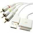 Deluxe iPod and iPhone AV + USB Cable