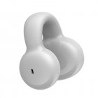 YX03 Wireless Headphones Ear Clip Headset Bone Conduction Headphone Stereo External Audio For Business Sports White