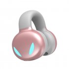 YX03 Wireless Headphones Ear Clip Headset Bone Conduction Headphone Stereo External Audio For Business Sports pink