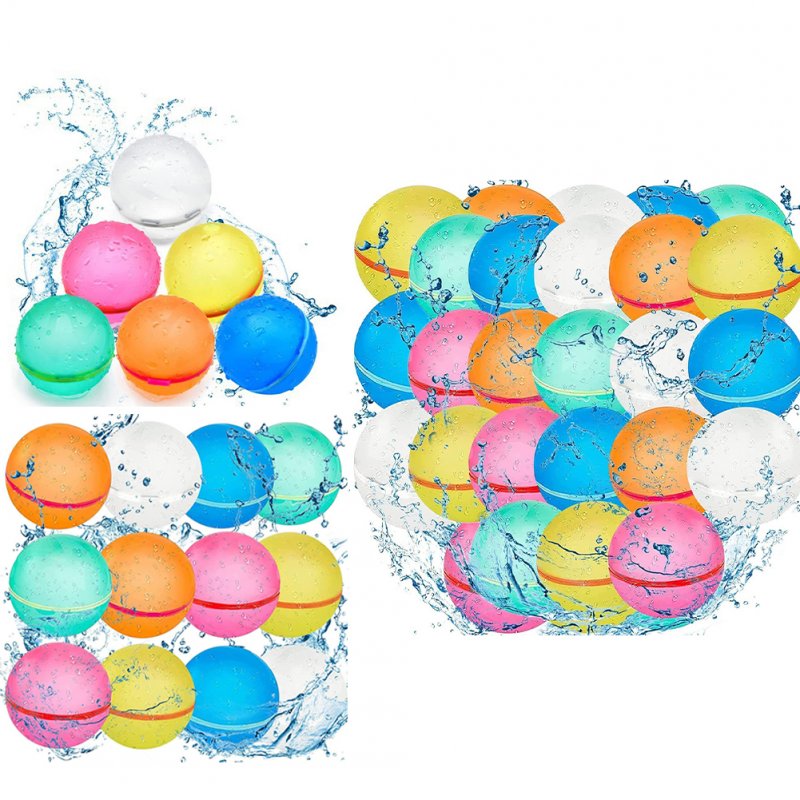 12Pcs Water Balloons Latex Automatic Water Filling Magnetic Suction Water Balls Summer Outdoor Games Random Color
