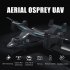 Ydj d72 yw Osprey RC Drone Gps Brushless HD Aerial Photography Amphibious Military Aircraft Model Toy 1 Battery