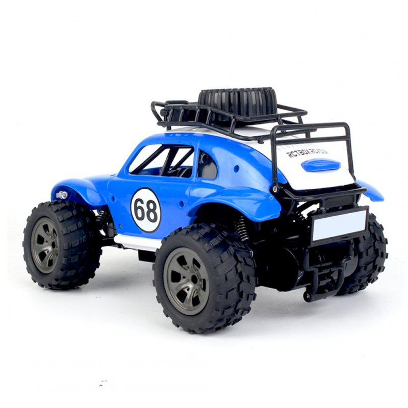 1:18 High-speed Off-road RC Car Toy 2.4g Rechargeable Classic Car Model Toy without headlights Yellow
