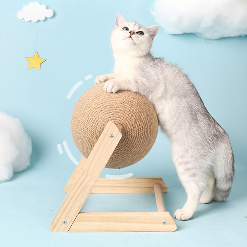 Cat Scratching Ball Toy Wear-resistant Cats Scratcher Sisal Rope Furniture Protector Grinding Paws Toys Pet Supplies 