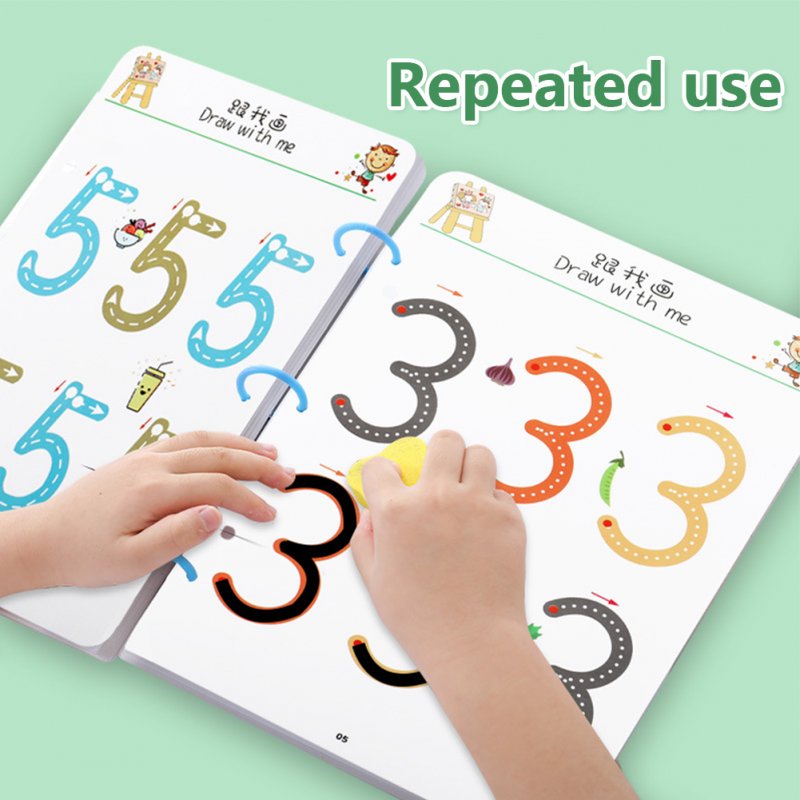 Wipe Clean Workbook Alphabet Numbers Preschoolers Handwriting Workbooks Kids Reusable Handwriting Workbooks For Preschools 