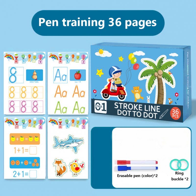 Wipe Clean Workbook Alphabet Numbers Preschoolers Handwriting Workbooks Kids Reusable Handwriting Workbooks For Preschools 