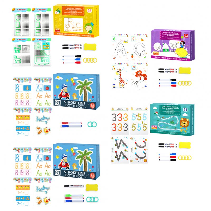 Wipe Clean Workbook Alphabet Numbers Preschoolers Handwriting Workbooks Kids Reusable Handwriting Workbooks For Preschools 