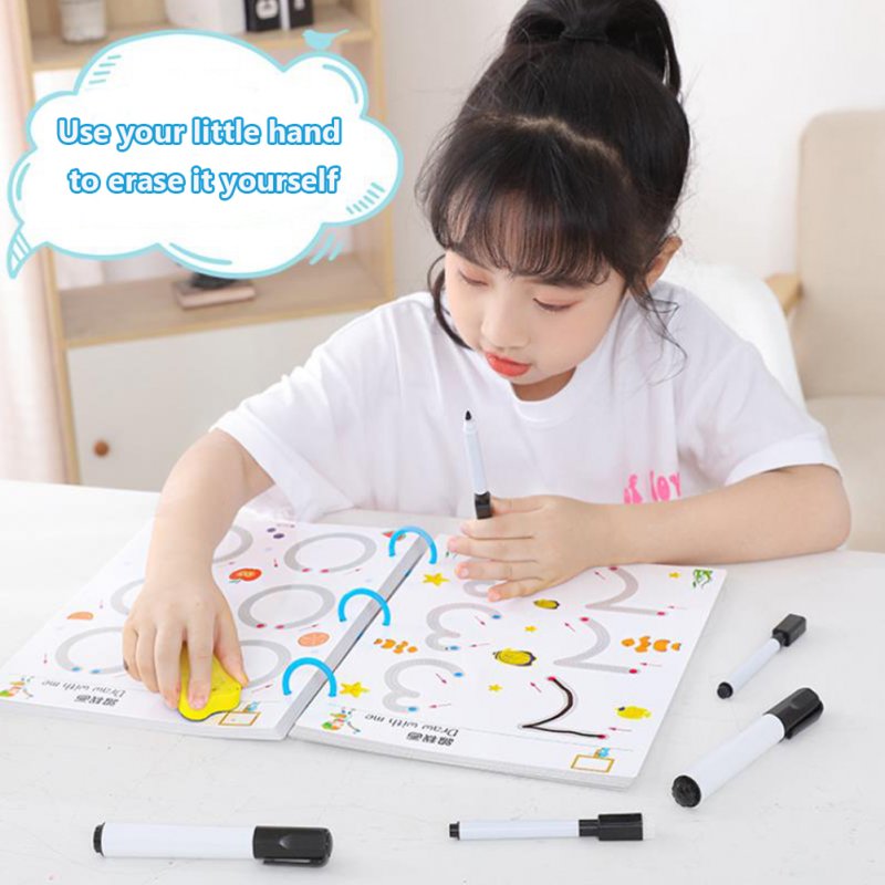 Wipe Clean Workbook Alphabet Numbers Preschoolers Handwriting Workbooks Kids Reusable Handwriting Workbooks For Preschools 