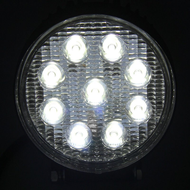 5 Inch 27W Round LED Work Light Bar Spot Flood Offroad Driving Fog Lamp 12V 24V 