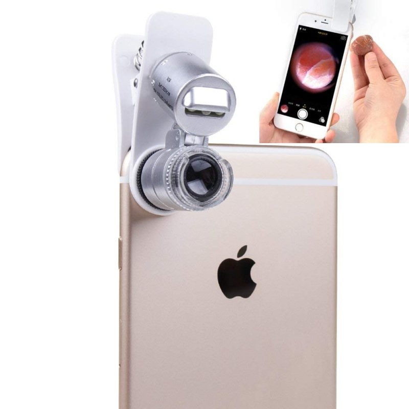 Mobile Phone Microscope Macro Lens 60X Optical Zoom Magnifier Micro Camera Universal Clip for iPhone Sumgung  