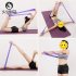 Yoga Fitness Elastic Band 9 Loop Training Strap Tension Resistance Exercise Stretching Band for Sports purple