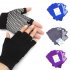 Yoga Half Finger Gloves Non slip Cycling Gloves Gym Anti skid Training Workouts Hands Protector black One size