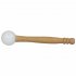 Yoga Singing Bowl Pillow Stick Hand Percussion Accessory for Musical Lovers Wood color 22CM