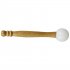 Yoga Singing Bowl Pillow Stick Hand Percussion Accessory for Musical Lovers Wood color 22CM