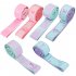 Yoga Stretch Resistance Bands Soft Non slip Multifunctional Weight Loss Fitness Elastic Band For Physical Therapy Purple Cyan
