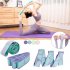 Yoga Stretch Resistance Bands Soft Non slip Multifunctional Weight Loss Fitness Elastic Band For Physical Therapy blue purple