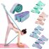 Yoga Stretch Resistance Bands Soft Non slip Multifunctional Weight Loss Fitness Elastic Band For Physical Therapy Purple Cyan
