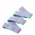 Yoga Stretch Resistance Bands Soft Non slip Multifunctional Weight Loss Fitness Elastic Band For Physical Therapy Purple Cyan