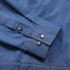 Yong Horse Men s Casual Slim Fit Button Down Long Sleeve Denim Shirt Blue XXL