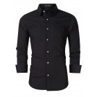 Yong Horse Men s Classic Slim Fit Long Sleeve Casual Western Oxford Shirts
