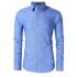 Yong Horse Men s Classic Slim Fit Long Sleeve Casual Western Oxford Shirts
