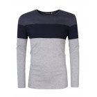 Men's Color Block Basic Cotton T-Shirt