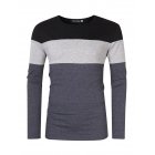 Men's Color Block Slim Fit Cotton T-Shirt