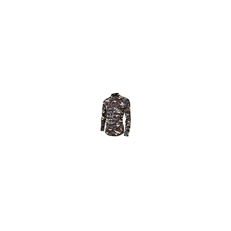 Men's Fashion Print Camouflage Shirt Green