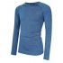 Yong Horse Men s Long Sleeve Quick Dry Athletic T Shirt Compression Sports Tops 03 blue gray S