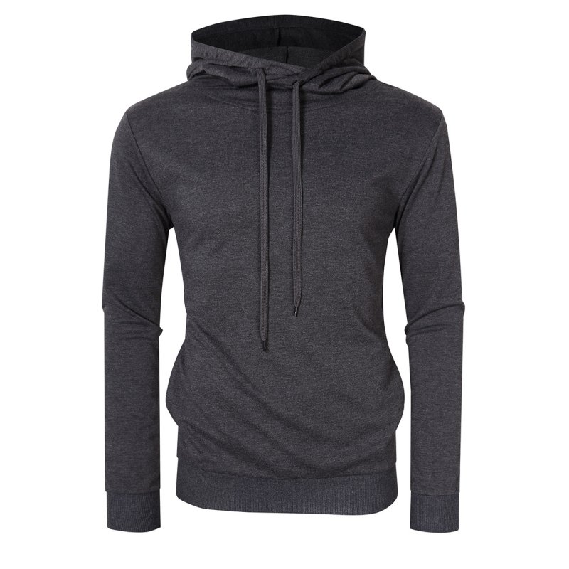 Yong Horse Men's Long Sleeve Hoodie -Gray XL