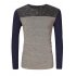 Yong Horse Mens Casual Slim Fit Long Sleeve Contrast Color Henley Neck T Shirt08PL