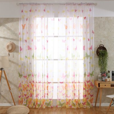 Wholesale Yong8 Home Use Curtain Butterfly Print Window Panel