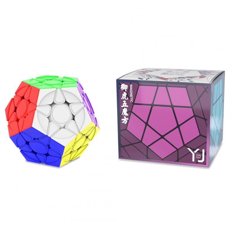 Yongjun Magic Cube Yuhu M Magnetic Megaminx Magic Cube Smooth Speed Cube Educational Toy color